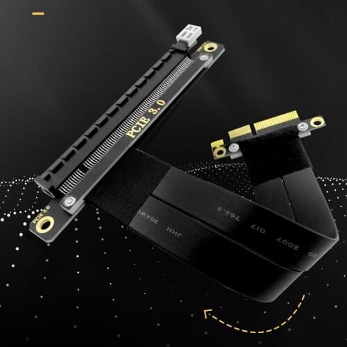 PCI Express PCIe 3.0 x4 to x16 Extension Cable 32G/bps PCI-E 4x 16x GTX1080Ti Graphics SSD RAID Card Extender Conversion Cable