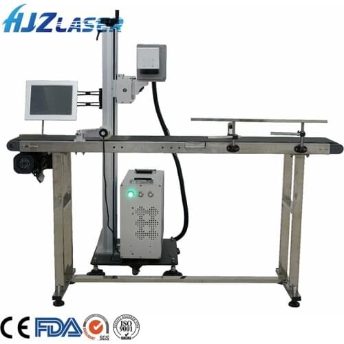 Factory Directly Sale Fast Speed Online CO2 Laser Marking Machine for Plastic Bottles with Conveyor Belt and Sensor