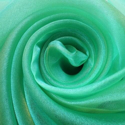 Magic Color Gauze Organza Fabric Fancy Yarn Decorative Dress Wedding Gown Hand Craft Tulle Transparent DIY Tissue