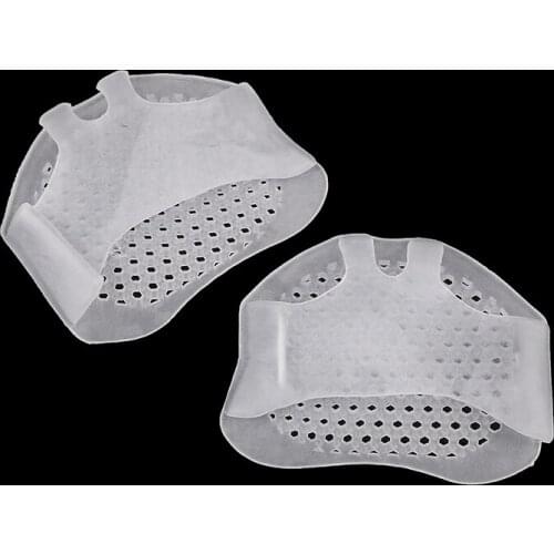 1 Pair Gel Forefoot Metatarsal Pads Silicon Half Yard Othotics Pain Relief Massage Anti-slip Cushion Foot Care Supports