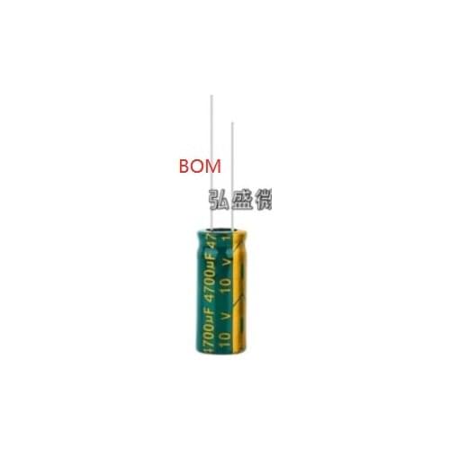 10 pcs Aluminum electrolytic capacitor 4700 uF 10 V 10 * 25 mm frekuensi tinggi Radial Electrolytic kapasitor