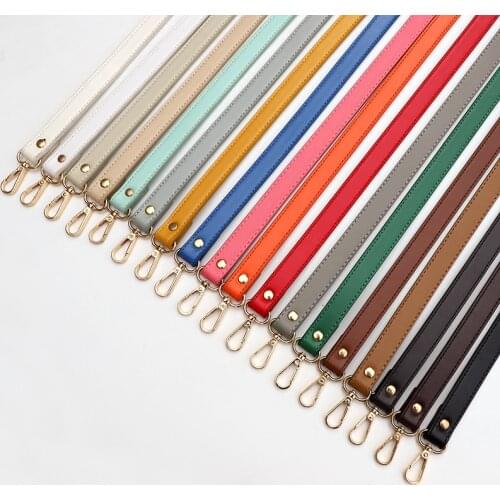 60cm PU Leather Shoulder Bag Strap DIY Replacement Short Belt With Buckle Handles 60cm Women Handbag Purse Bag Accessories