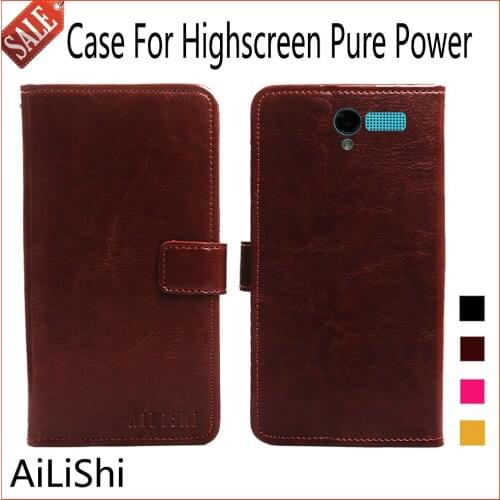 AiLiShi Flip Leather Case For Highscreen Pure Power Case Book Style Protective Cover Phone Bag Wallet Accessory In Stock