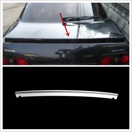Car accessories For Nissan R32 Skyline GTS GTR Nis Style FRP Fiber Unpainted Rear Trunk Spoiler Stick On Exterior Body kits