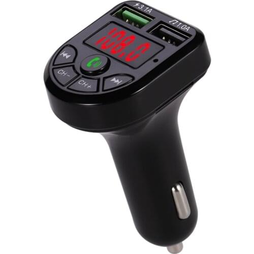 Bluetooth Car FM Transmitter MP3 Player Hands Free Radio Adapter Kit USB Charger Auto Replacement Parts Battery Charging Units