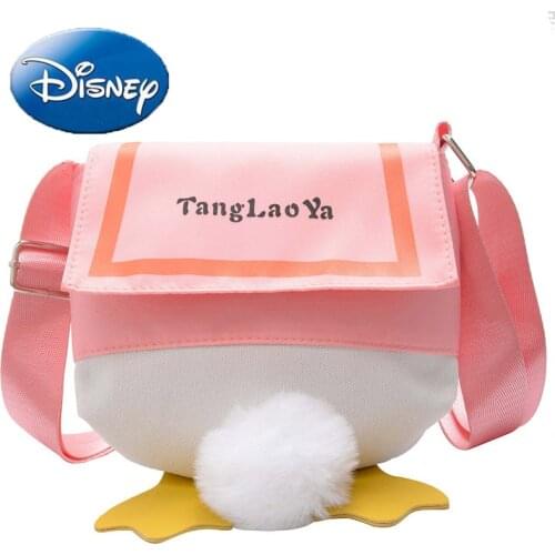 Disney Donald Duck Large Capacity Childrens Shoulder Bag Lightweight Cartoon Handbag Kids Messenger Bag Woman Totes Hobos