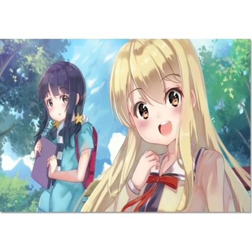 Aho Girl Poster Silk Fabric Print Poster Print Cloth Fabric Wall Poster Custom Satin Poster 40X60cm,50X75cm,60X90cm