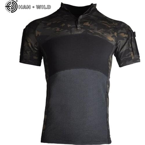 Mens Camouflage Military Uniform Outdoors Mens Quick Dry Combat Shirts Hiking Hunting Shirts Short Sleeve Male Tops Breathable
