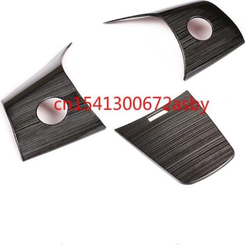 For Tesla Model 3 Steering wheel button decorative frame special car interior sticker sequins