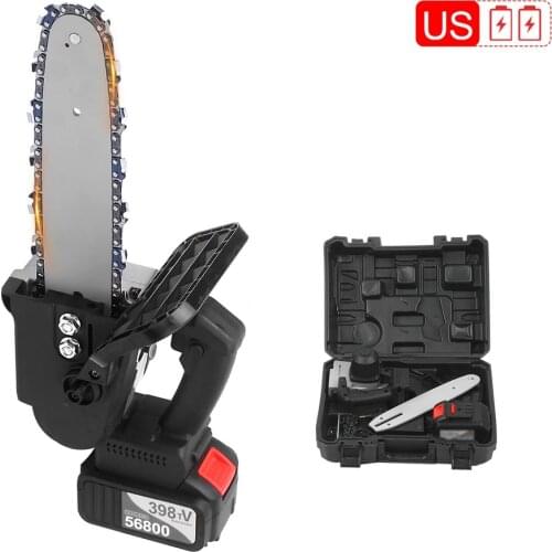 Electric Chain Saw Lithium Battery Rechargeable Electric Pruning Saw Electric Garden Hand Saw High Efficiency 550W Chain Saw