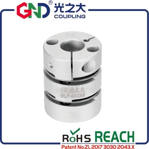 Flexible coupling GND D21 L 24.5 High sensitivity shaft 5mm 14mm double diaphragm bore coupling flexible coupling disc elastic
