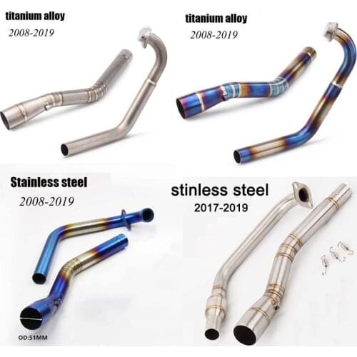 For YZF R125 2019 R15 V3 2008- 2019 YZF R15 R125 Escape Slip-on Motorcycle Exhaust Muffler Front And Middle Link Pipe