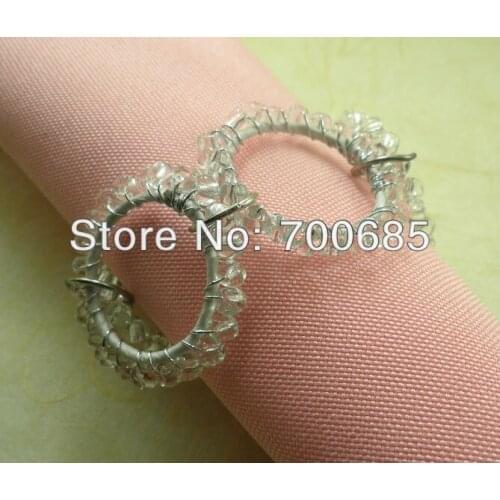 Round beades wholesale napkin ring, napkin holder