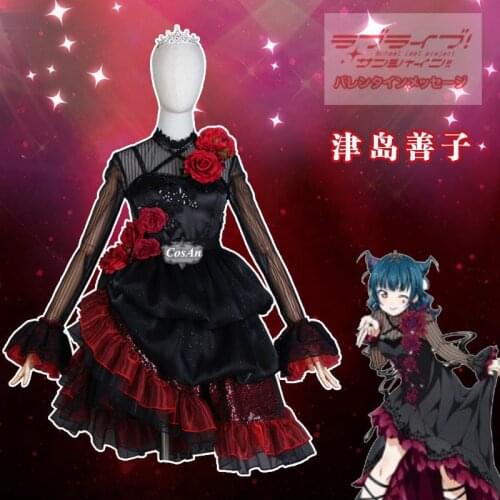 LoveLive!Sunshine Tsushima Yoshiko Cosplay Costume Unit Live Adventure 2020 Concert Performance Dress Role Play Custom-Make