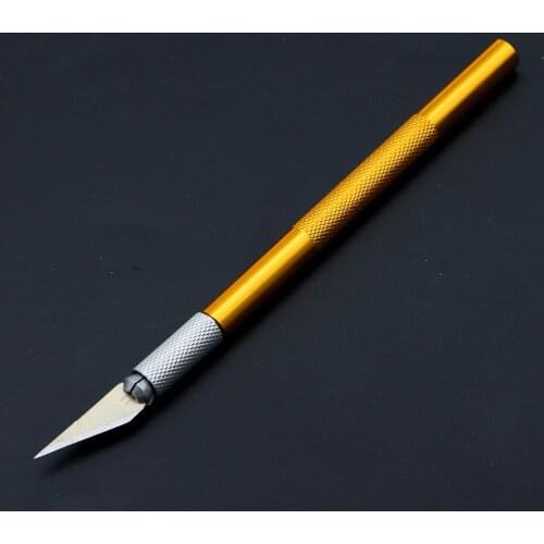 Metal Scalpel Knife Blades Non-slip Cutter Engraving Craft Knives Blades for Mobile Phone Laptop PCB Repair ,10Yc13283