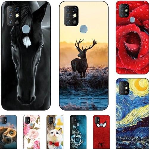 Cute Animal Cat Printing Case For Tecno Pova LD7 Soft Matte Cover Relief Cartoon Design Funda Phone Skin Coque