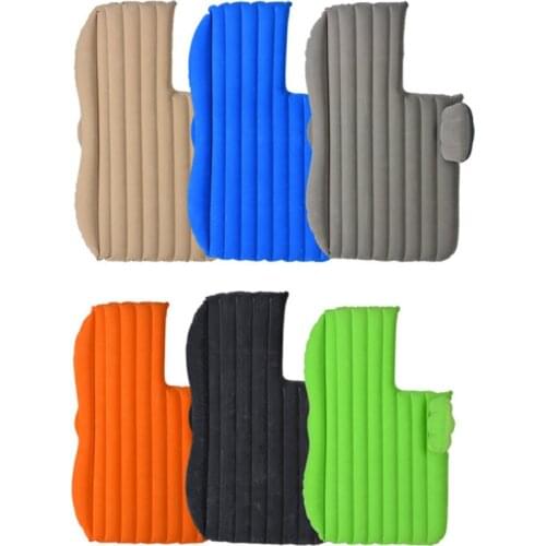 Ergonomic Car Travel Inflatable Mattress Airbed Mattress Camping SUV Extended Air Sofa Car Travel Bed 12V Air Pump 2 air pillows