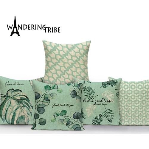 Nordic Geometric Linen Pillow Cover Simple Throw Pillow Case Uncion Home Cushion Covers Sofa Bed Plant Decorative Pillow Case