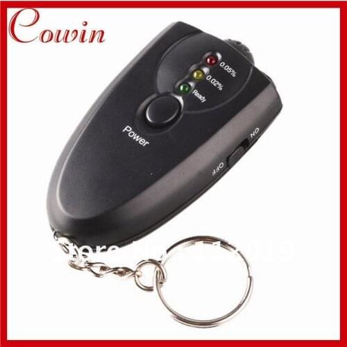 New Mini Alcohol Tester Analyzer Detector Breathalyzer with Flashlight & Keychain Free Shipping