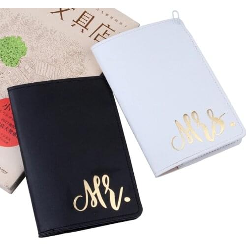 Mr&Mrs Couple Passport Cover Card Case Women Men Travel Credit Card Holder Travel ID&Document Passport Holder YY02