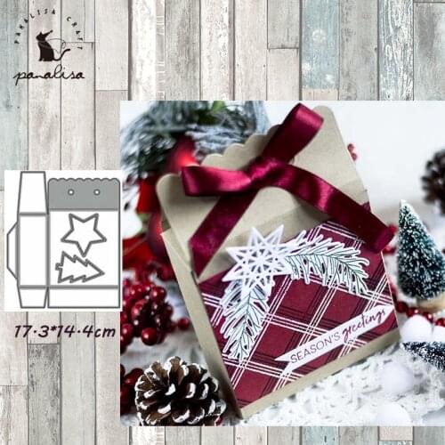 Panalisacraft Christmas Gift Box Metal Cutting Dies Stencils for DIY Scrapbooking album Decorative Embossing DIY Paper Cards