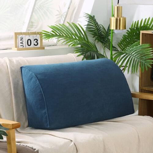 Hard Sponge Large Triangle Cushions Pillow Single Double Three People Combination Living Room Princess Sofa Pillows Washable
