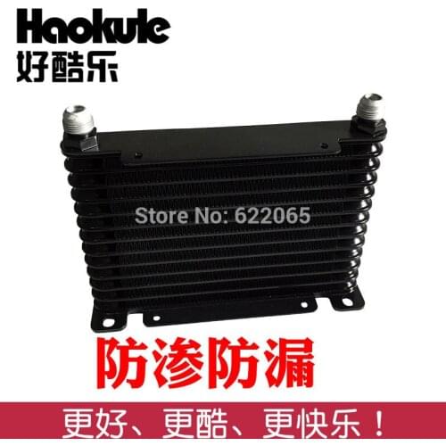 Performance 13ROW AN10 universal aluminum engine tranmission racing oil cooler thickness:32mm