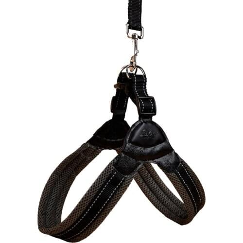 Dog Harness No Pull, Reflective Pet Harness,Soft Breathable Padded Pet Harness 2 Adjustable Botton for Dog Easy to Control