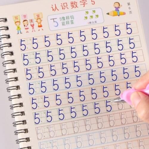New Kindergarten Preschool 0-10 Digital Number Calligraphy Copybook For Kid Children Exercises Calligraphy Practice Book libros