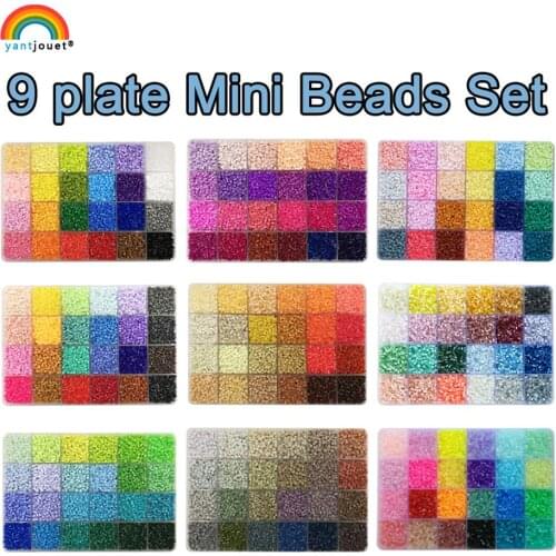 Yantjouet 24colours/box 2.6mm Mini Hama Beads Set 13200pcs For Children DIY with tools Iron Beads High Quality Gift