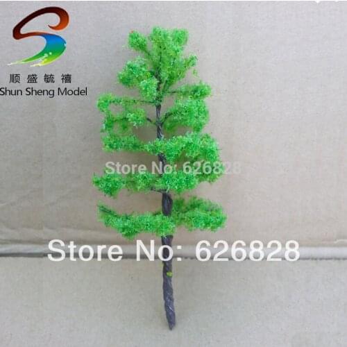 10pcs H :60mm Scale Train Layout Set Model Wire Tree Light Green