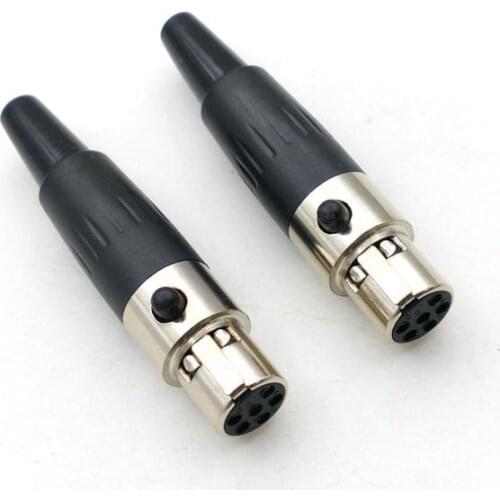 Mini 6 PIN MINI XLR IN-LINE Female Jack connector