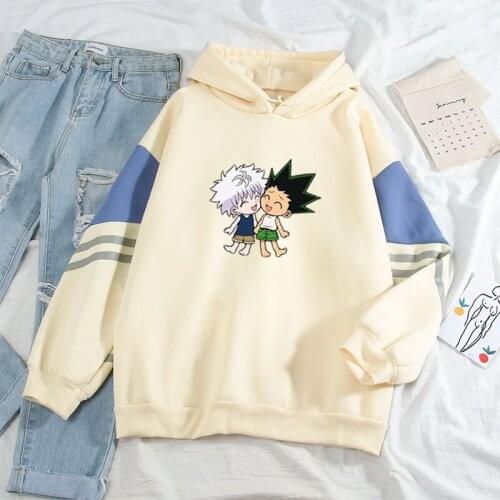 2021 Hot Japanese Anime Manga Kawaii Hunter X Hunter Hoodies Male/Female Long Sleeve Spell Colors Kawaii Sweatshirt Fall Winter