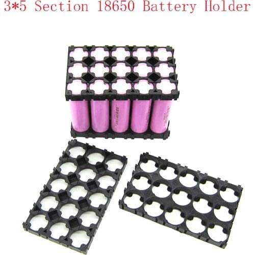 3x5 18650 Battery Bracket Spacer Radiating 18650 Battery Holder Bracket Electric Car Bike Toy DIY