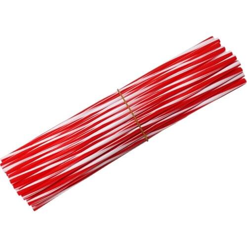 72pcs Motorcycle Dirt Bike Colorful Wheel Spoked Protector Wraps Rims Skin Trim Covers Pipe Decor For Yamaha Honda Kawasaki BMW