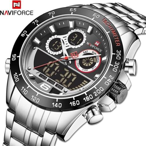 NAVIFORCE Top Brand Luxury Military Mens Watches Sport Chronograph Quartz Wrist watch Waterproof Analog Clock Relogio Masculino