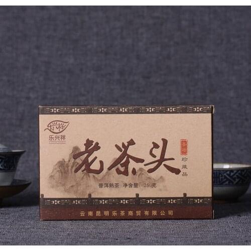 Pu'er Tea Chinese Yunnan Old Ripe pu'er 250g China Tea Health Care Pu'er Tea Brick For Weight Lose Tea