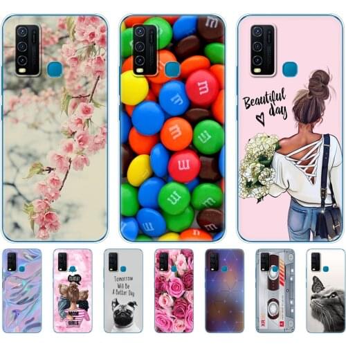 For Vivo Y30 Y50 Case Soft TPU Silicon Cover For Vivo Y 30 50 Coque VivoY30 VivoY50 Case Phone Back Protective Bumper Shell Bag