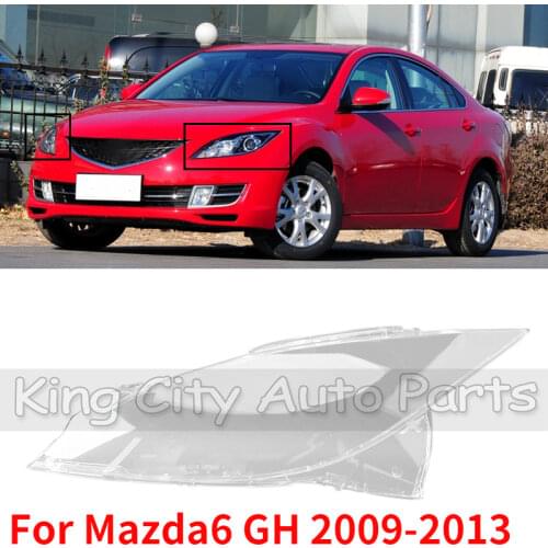 CAPQX For Mazda 6 Mazda6 GH 2009-2013 Front Headlamp Glass lens Lamp cover Lampshade Headlight Waterproof Lamp Shade Shell Cap