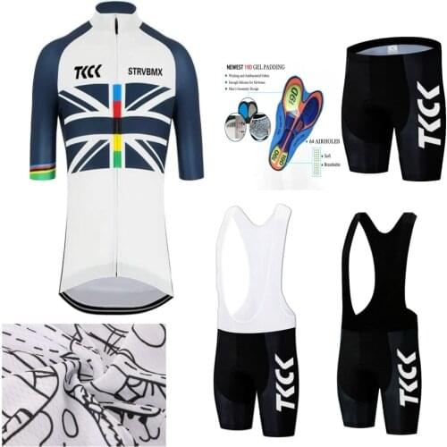 TKCK Pro cycling jersey set bike maillot ciclismo cycling bib shorts jersey kit sports team DH BMX fashion clothes mtb shirts