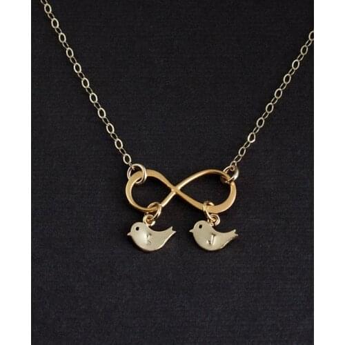 KUŞLARIN INFINITY SILVER LADY NECKLACE