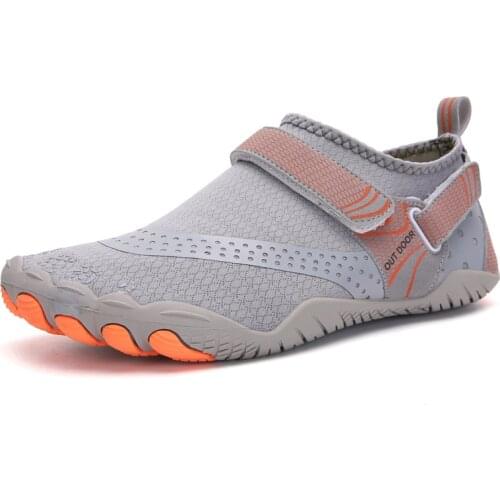 TaoBo Orange Five Finger Men Aqua Shoes Women Upstream Shoes Breathable Hiking Sport Shoe Quick Dry River Sea Water Sneakers