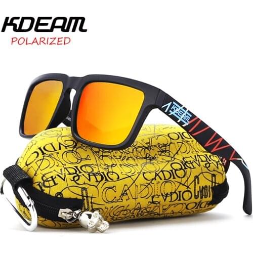 KDEAM Women Men Sport Goggle Square Sunglasses Polarized Sunglasses Beach Driving Travel Sunglasses Fashion Eyewear Sun Glasses