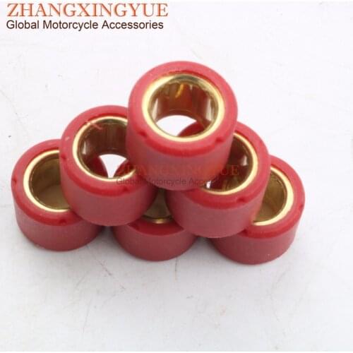 6pcs/set) 7gsm 16x13 Performance Roller Weights Variator Slider Set for 49cc 50cc GY6 Chinese Scooter CVT 4T