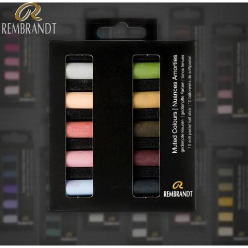 Netherlands Rembrandt Master Soft Pastel 5/10 Colors Half Length Professional Color Chalk Gray Series Bjd Makeup Art Supplies