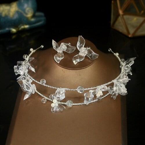 New Bridal Crown Heat Shrink Film Handmade Hair Band Location Photo Hair Accessories Crown Headband