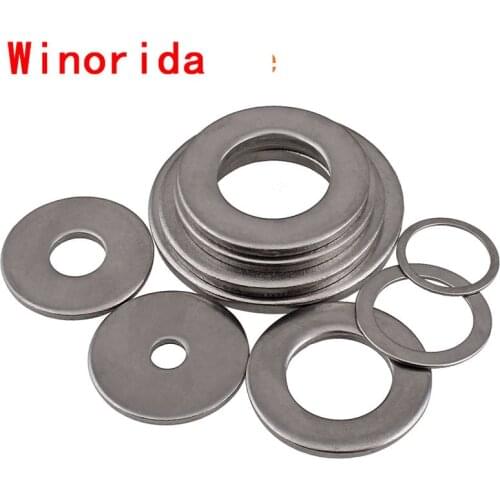 316 Stainless Steel Flat Gasket Thickened Flat Washer 10m12m16m24 10PCS