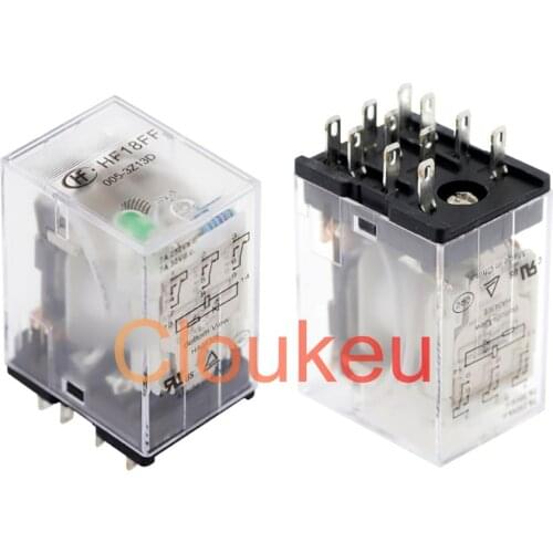 Relay JQX-18FF- HF18FF-005 012 024-3Z13D 5V 12V 24V 7A 11pin