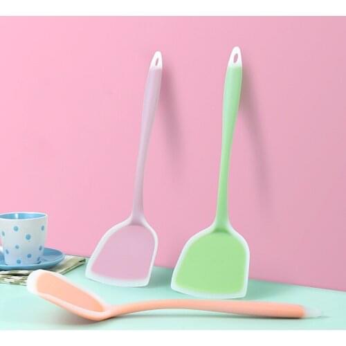 Silicone Spatula Food Grade Non Stick Spatula Non-stick Cookware Cooking Cookie Pastry Scraper Cake Baking Shovel kitchen Tools