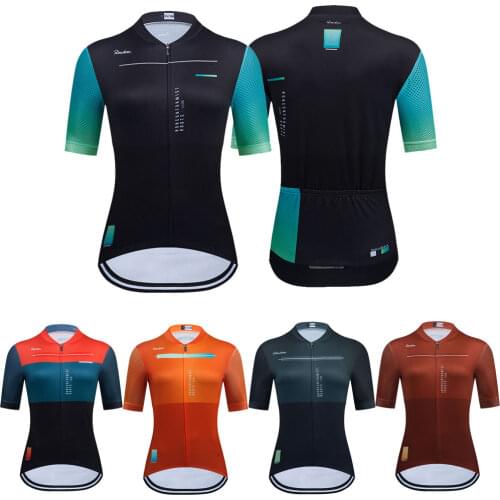 Women Cycling Jersey 2021 Sunmer Short Sleeves Bike Jersey Breathable Female Anti-UV Cycling Clothing Triathlon Cycling T-shirt